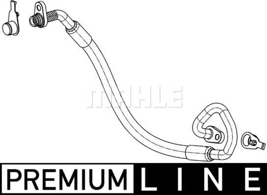 Трубопровод кондиционера (высокое давление) Mahle Premium для Citroen C5 I 2004-2008. Артикул AP 101 000P