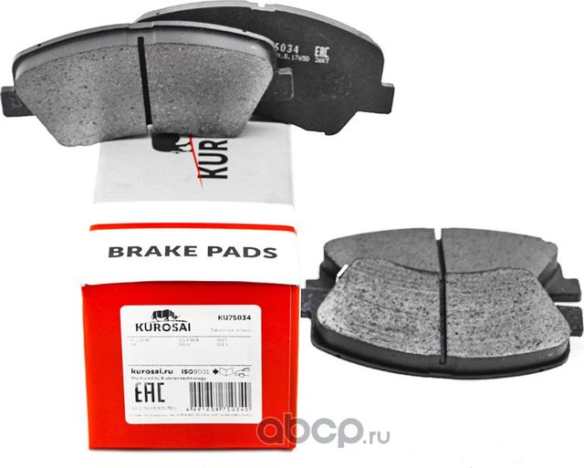 Колодки тормозные (Kurosai). Артикул KU75034