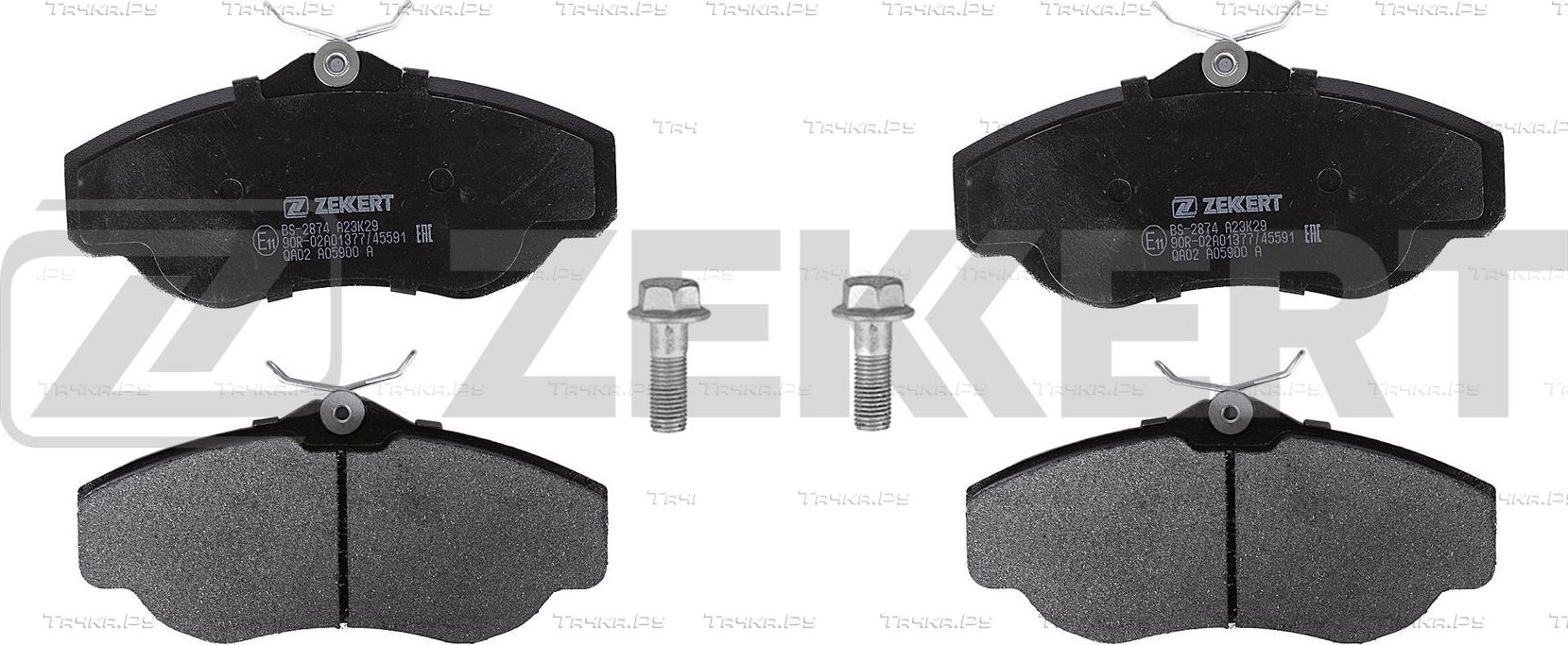 Тормозные колодки Zekkert передние для Land Rover Range Rover I 1992-1996. Артикул BS-2874
