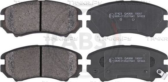 Тормозные колодки ABS передние для Hyundai Tucson I 2004-2010. Артикул 37423