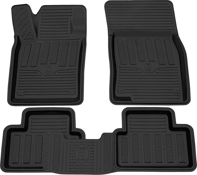 Коврики Rezkon резиновые для салона Nissan Qashqai II 2014-2026. Артикул 1025020200