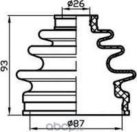 Пыльник привода (TA), (Trustauto). Артикул TACB1043