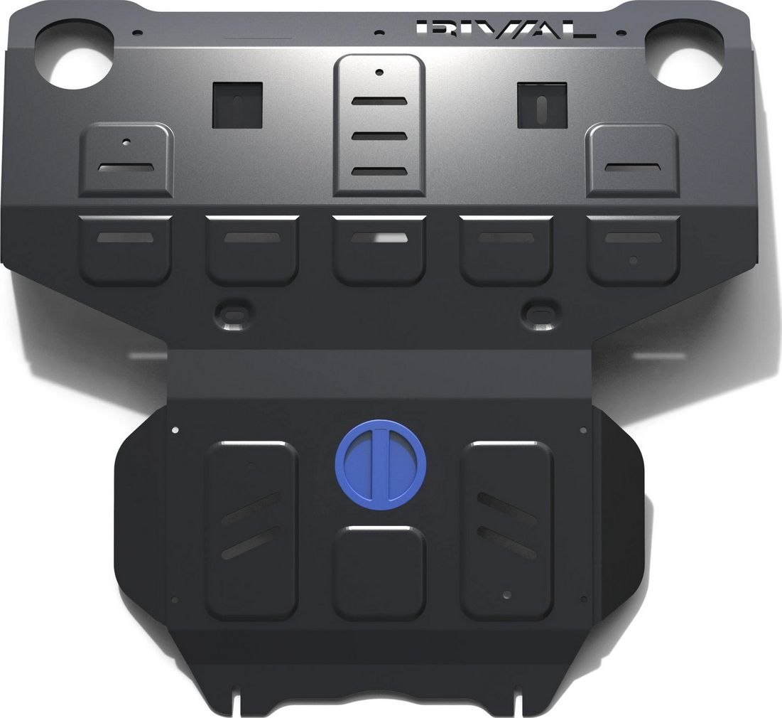 Защита Rival для радиатора и картера Toyota Fortuner II 4WD 2017-2020 2020-2026. Артикул 2111.5710.1.3