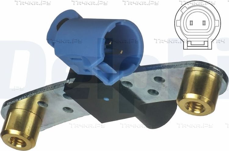 Датчик положения коленвала Delphi для Nissan Kubistar X76 2003-2026. Артикул SS11012