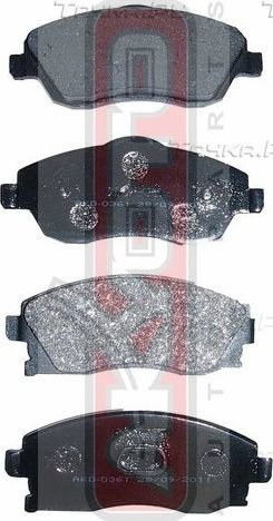 Тормозные колодки Akyoto Packing AKYOTO передние для Opel Combo C 2001-2012. Артикул AKD-0361