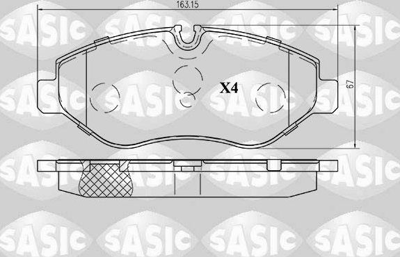Тормозные колодки Sasic. Артикул 6216022