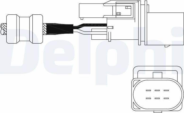 Лямбда-зонд (кислородный датчик) Delphi. Артикул ES11014-12B1