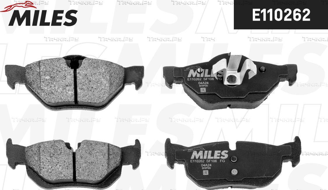 Тормозные колодки Miles (Semi-Metallic) задние для BMW X1 I (E84) 2009-2015. Артикул E110262