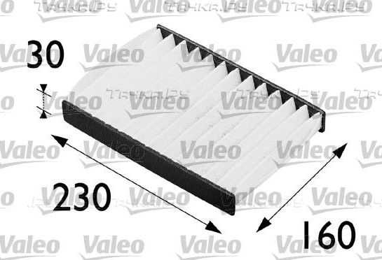 Салонный фильтр Valeo Essential. Артикул 698255