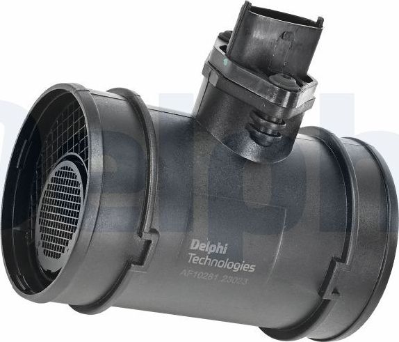 Датчик массового расхода воздуха (ДМРВ) Delphi для Saab 9-3 II 2002-2015. Артикул AF10281-12B1