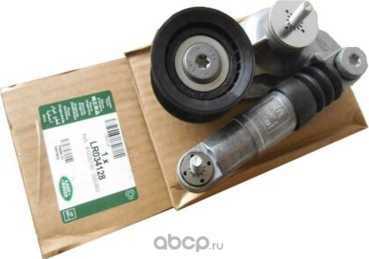 Натяжной ролик (натяжитель) приводного клинового зубчатого ремня Land Rover. Артикул LR034128
