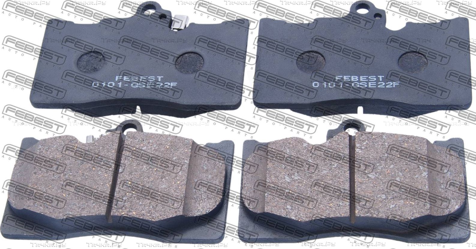 Тормозные колодки Febest передние для Toyota Mark X II 2009-2026. Артикул 0101-GSE22F