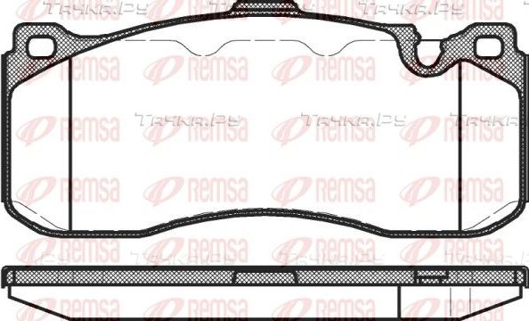 Тормозные колодки Remsa передние для BMW 1 I (E81/E82/E87/E88) 2004-2011. Артикул 1380.00