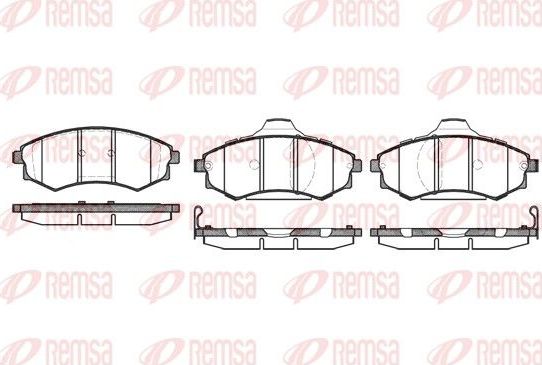 Тормозные колодки Remsa. Артикул 0318.92