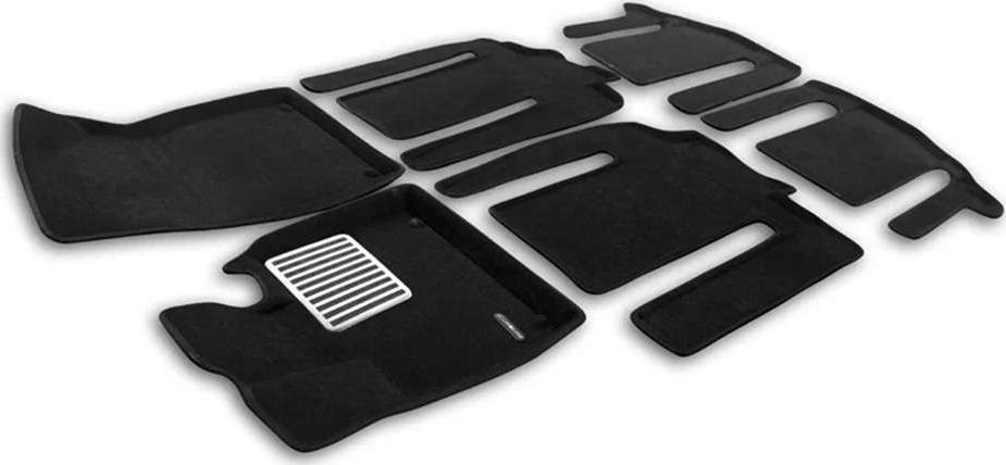 Коврики текстильные Euromat 3D Lux для салона Zeekr 009 2022-2026. Артикул EM3D-005722