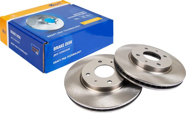 Диск тормозной MITSUBISHI LANCER 00- перед. D276mm 4 отв. (Kraft). Артикул KT016049