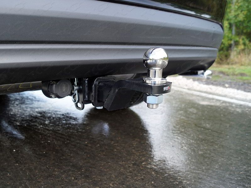 Фаркоп ТСС оцинкованный под американский квадрат для Hyundai Tucson III рестайлинг 2018-2021. Артикул TCU00130