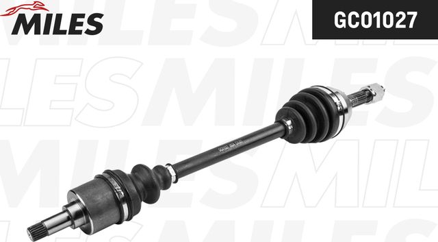 Полуось (привод в сборе, приводной вал) Miles левая для Citroen AX 1986-1998. Артикул GC01027