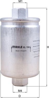 Топливный фильтр Mahle-Knecht. Артикул KL 158