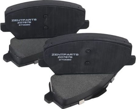 Тормозные колодки Zentparts. Артикул Z07876