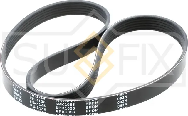 Ремень поликлиновый 6PK1053 (Sufix). Артикул FB3138