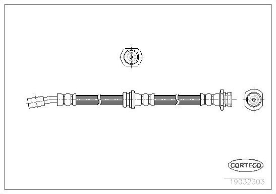 Тормозной шланг Corteco. Артикул 19032303