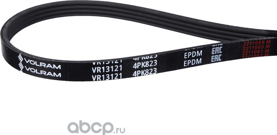 РЕМЕНЬ ГЕНЕРАТОРА (4PK823) ДЛЯ А/М NISSAN ALMERA (N15), PRIMERA (P11,P12) КОНДИ (Volram). Артикул VR13121