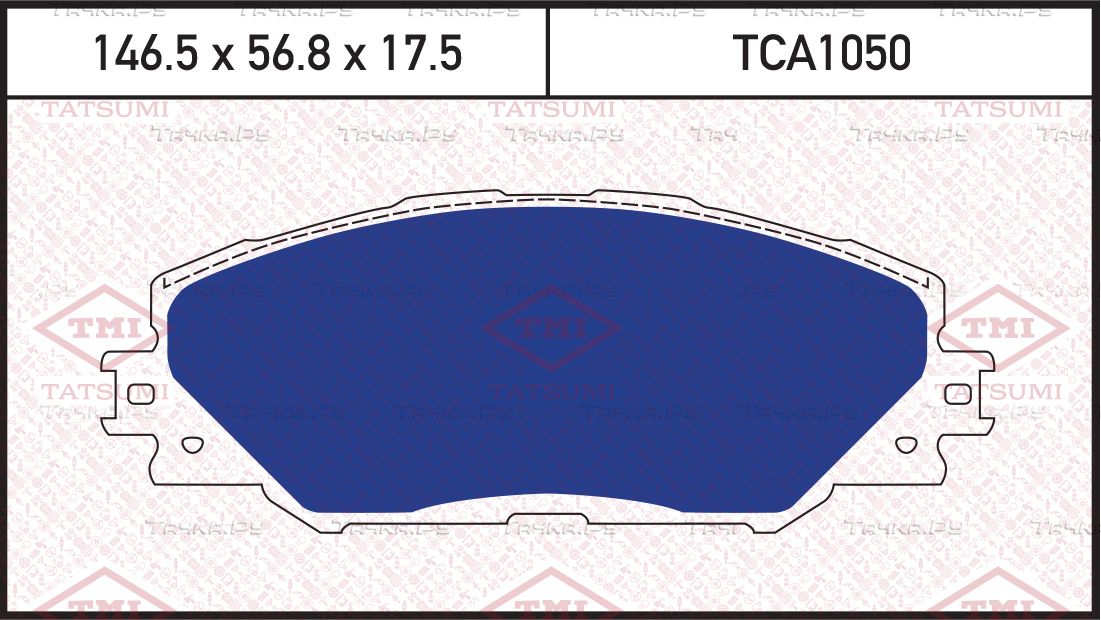 Колодки тормозные TOYOTA RAV4 05- перед. (Tatsumi). Артикул TCA1050