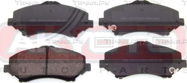 Тормозные колодки Akyoto Packing AKYOTO передние для Jeep Compass I 2006-2016. Артикул AKD-20101