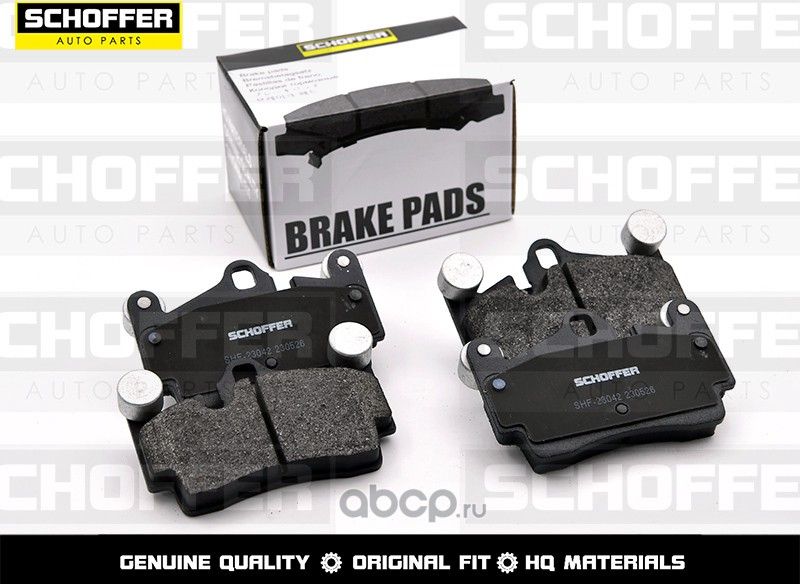 Колодки тормозные задние AUDI Q7 06- VW TOUAREG 0 (Schoffer). Артикул SHF23042
