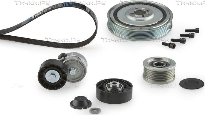 Приводной ремень поликлиновой с роликами (комплект) Gates Micro-V® Kit для Fiat Multipla I 1999-2010. Артикул K046PK1835XQ
