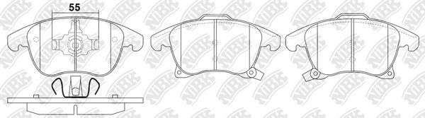 Тормозные колодки NiBK. Артикул PN0668