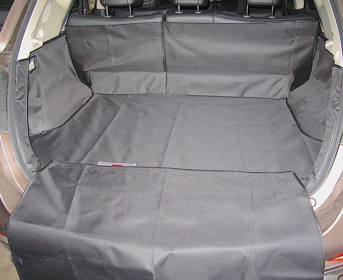 Защитный чехол AUTOSMSTUDIO "Maxi" в багажник автомобиля для Nissan Murano Z51 2007-2016, серый. Артикул TP-MURZ51-MAXI-GR