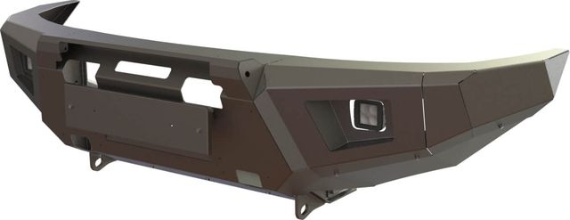 Бампер силовой STC передний для Nissan Patrol Y61 рестайлинг 2004-2010 с защитной дугой и противотуманными фарами. Артикул STC-NPY61/04-BF-C1-L1