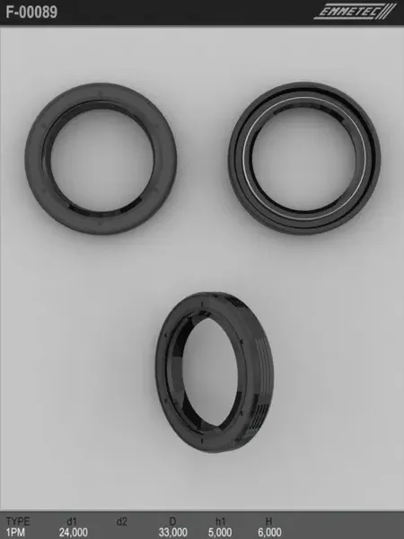 Сальник рулевой рейки 24 33 5/6 (Emmetec). Артикул F00089