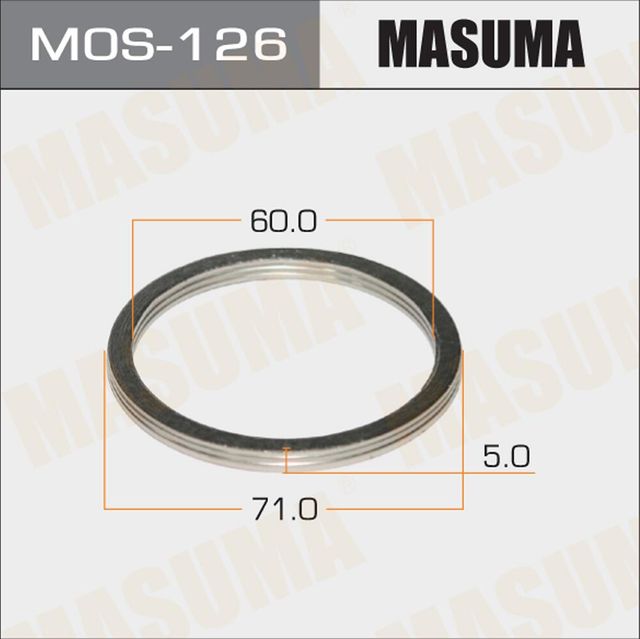 Кольцо глушителя 60x71 MASUMA MOS-126. Артикул MOS-126