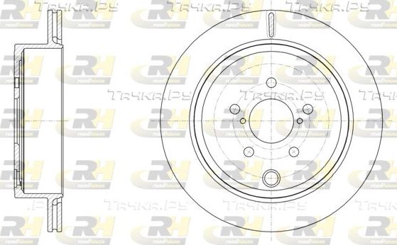 Тормозной диск RoadHouse задний для Subaru Outback IV 2009-2014. Артикул 61536.10