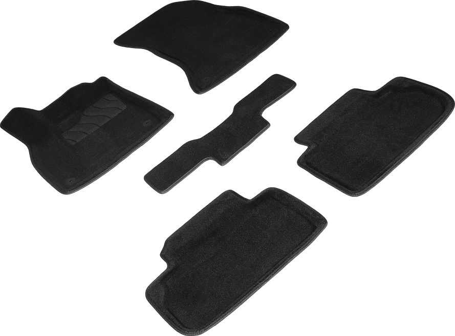 Коврики Seintex 3D ворсовые для салона Audi Q5 II рестайлинг 2020-2022 ЧЕРНЫЕ. Артикул 97651