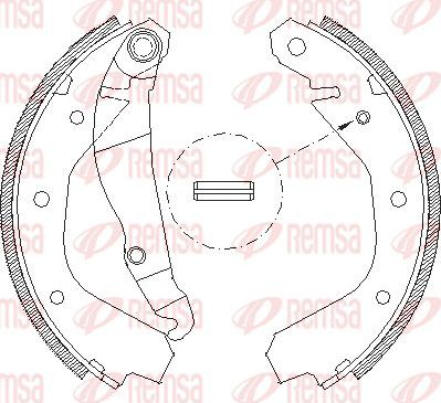 Тормозные колодки Remsa задние для Opel Corsa A 1982-1993. Артикул 4091.00