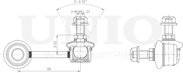 Тяга/стойка стабилизатора (Unio). Артикул SSP-50173