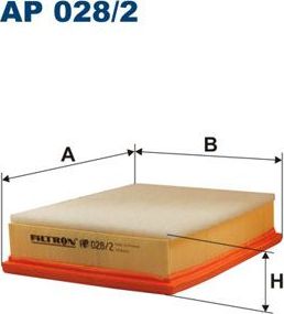 Воздушный фильтр Filtron. Артикул AP 028/2