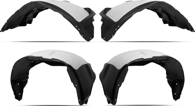 Подкрылки (локеры) TOTEM 4 части с шумоизоляцией для Toyota Land Cruiser 300 2021-2026. Артикул TOTEM.S.AN0122.000