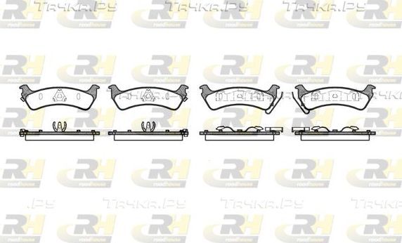 Тормозные колодки RoadHouse задние для Jeep Cherokee II (XJ) 1988-2001. Артикул 2629.02