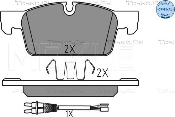 Тормозные колодки Meyle Original. Артикул 025 252 2217