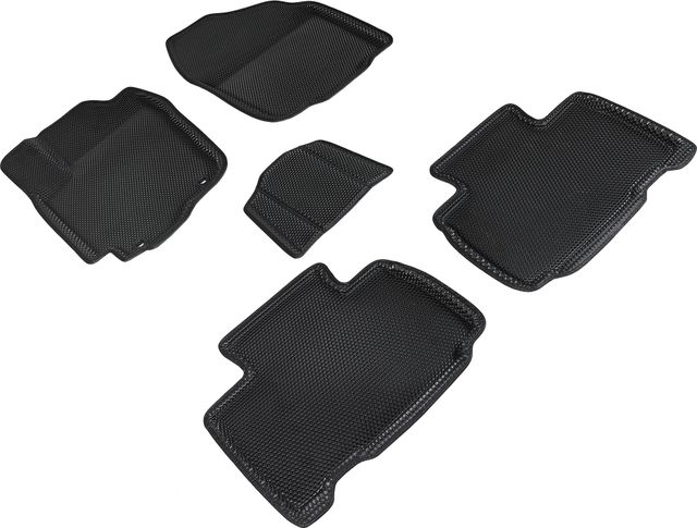 Коврики Seintex 3D EVA Соты для салона Toyota RAV4 IV 2013-2019 ЧЕРНЫЕ. Артикул 95223