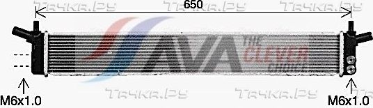 Радиатор охлаждения двигателя AVA для Toyota Auris II 2012-2018. Артикул TO2783