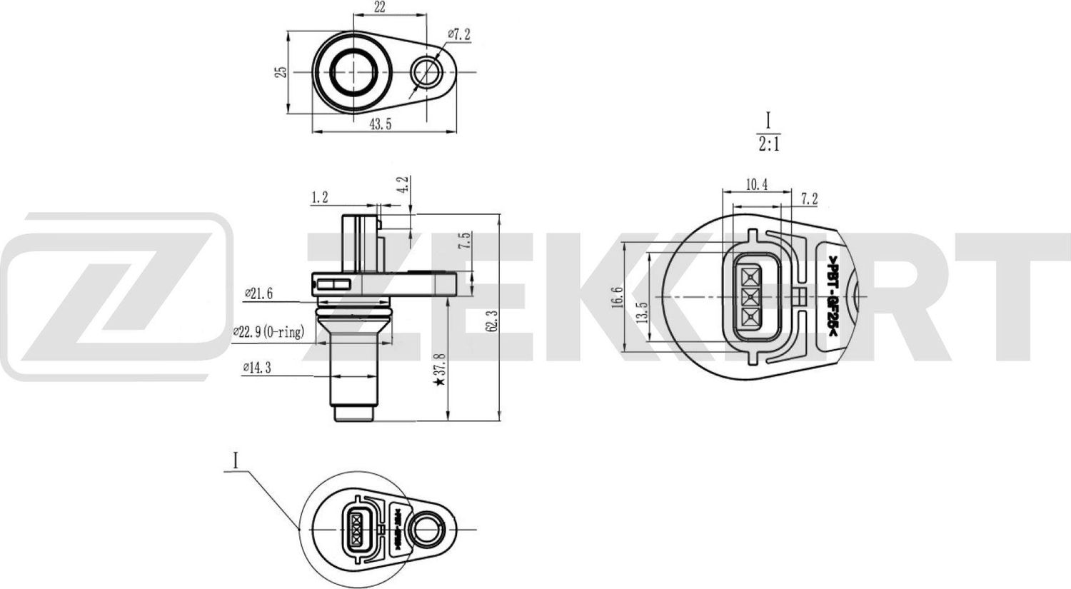 Датчик положения коленвала Zekkert. Артикул SE-4118