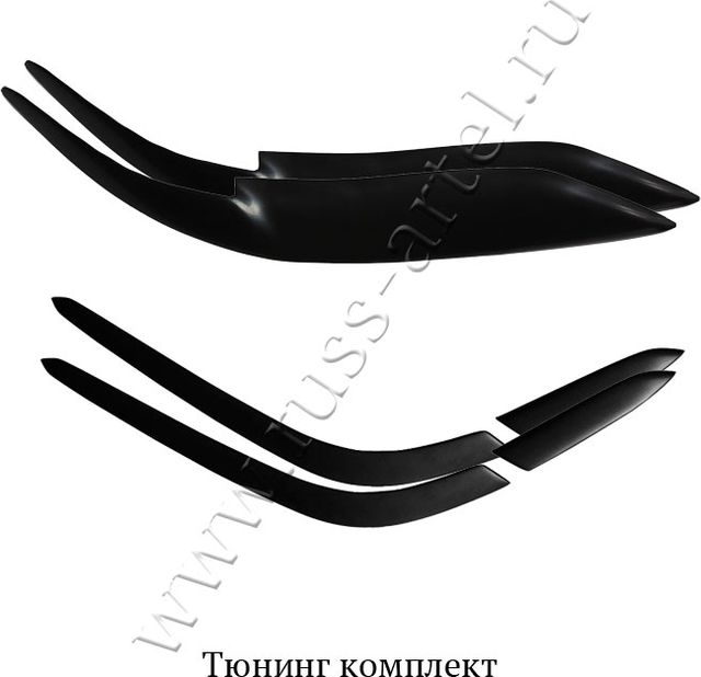 Тюнинг комплект Русская Артель (накладки на передние фары и задние фонари) для Toyota Camry 40 (V40, XV40) 2009-2011. Артикул TKTC4-024300