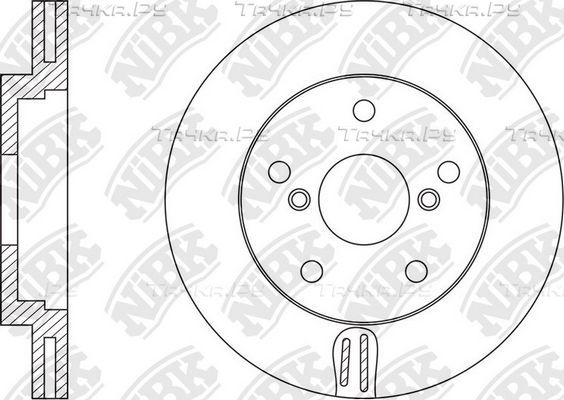 Тормозной диск NiBK передний для Honda Crossroad 2007-2010. Артикул RN1540