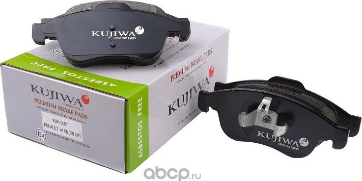 Колодки тормозные передние с пластинами KUF0551 KUJIWA 440603905R RENAULT. Артикул KUF0551